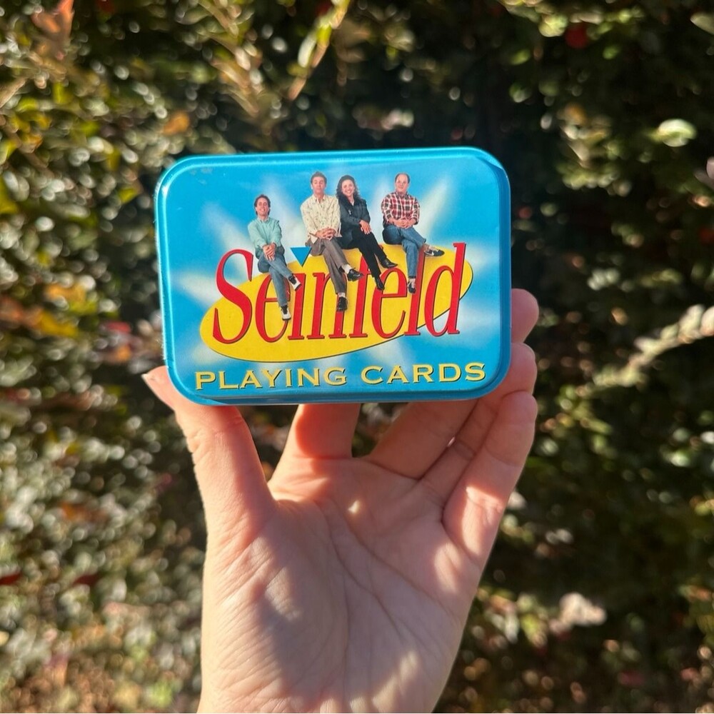 Y2K Seinfeld Playing Cards Tin 2004 Christmas Gift